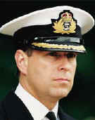Prince Andrew in Royal Navy Uniform