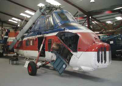 Wessex 60, G-AVNE, on Display at The Museum before Restoration started.