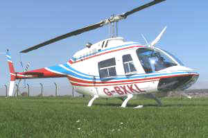 Bell 206B JetRanger III, G-BXKL at the Heliport