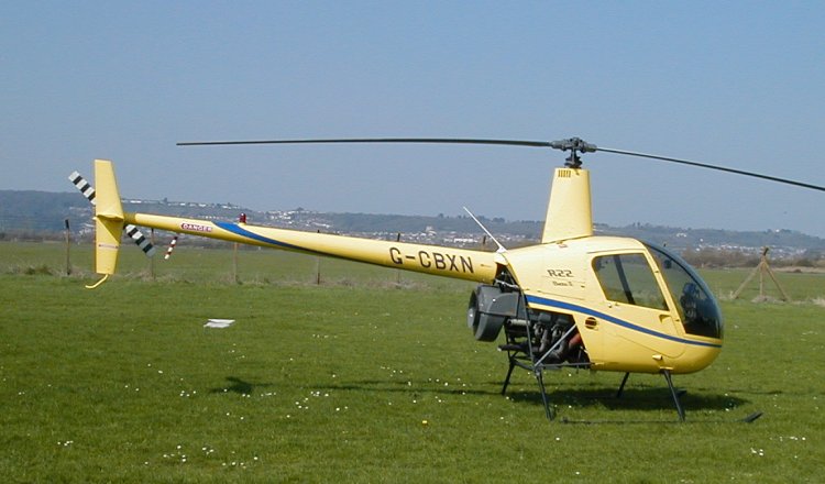 Robinson R-22B, G-CBXN, at The Helicopter Museum