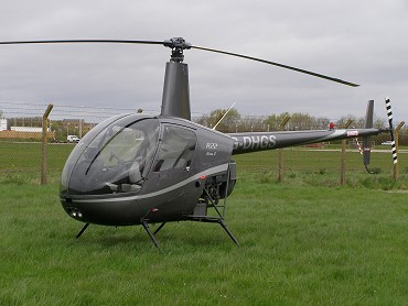 Robinson R22 Beta, G-DHGS, at The Helicopter Museum