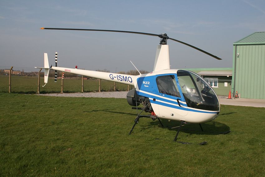 Robinson R22 Beta, G-ISMO, at The Helicopter Museum