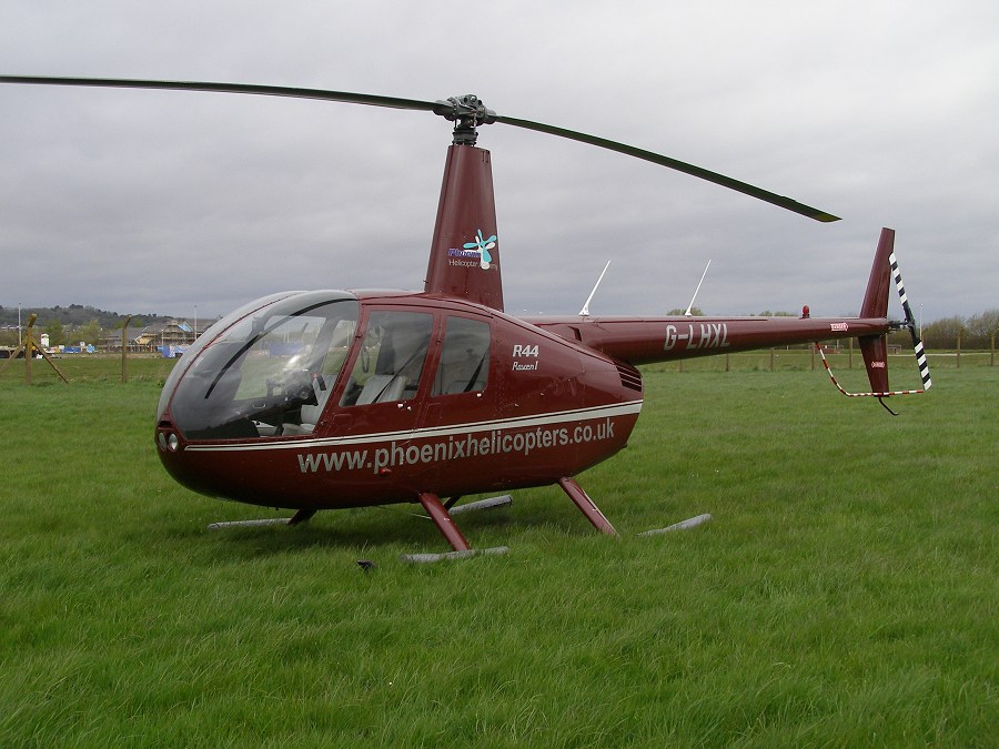 Robinson R44 Raven I, G-LHXL, at The Helicopter Museum