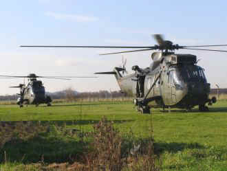 Sea Kings HAS Mk6(CR) (left) and HC Mk4 (right) 