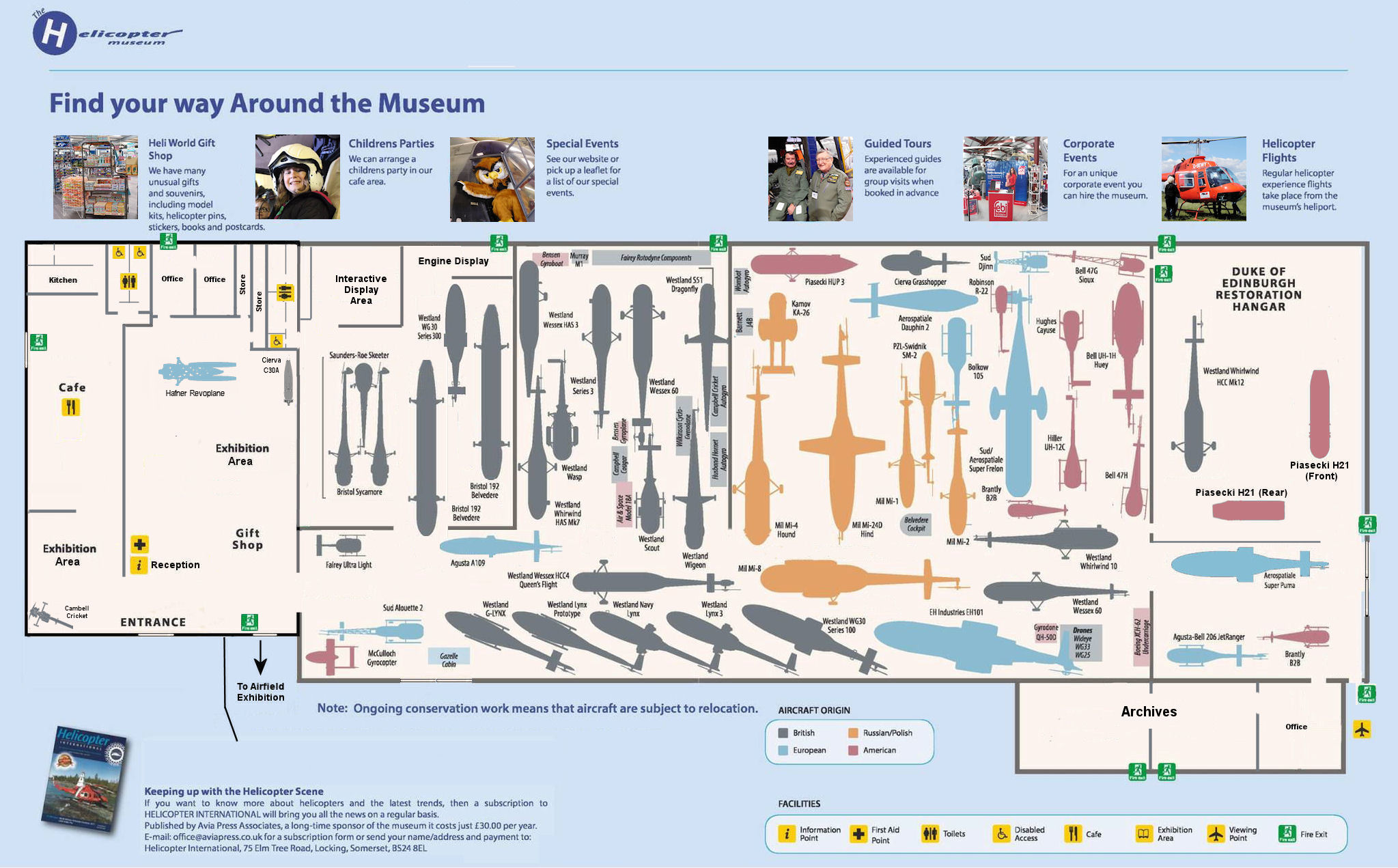 Helicopter Museum Map