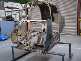 G-AOUJ returns to The Helicopter Museum in 2010