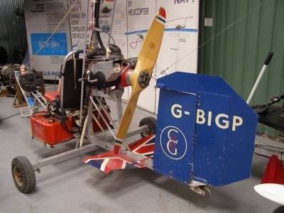 Bensen B-8M, G-BIGP, goes on display at The Helicopter Museum