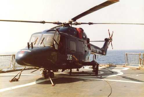 Westland Lynx  HAS.2 on HMS Coventry in 1980