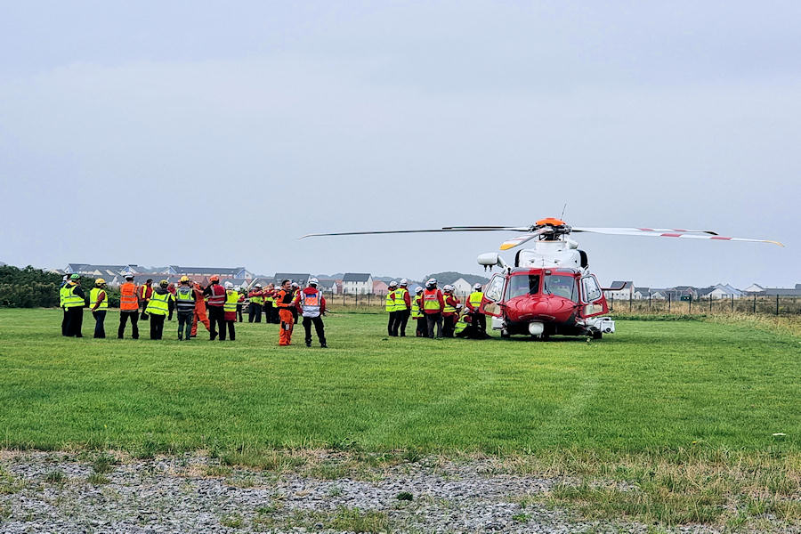 Coastguard AW189 G-MCGO at The Helicopter Museum