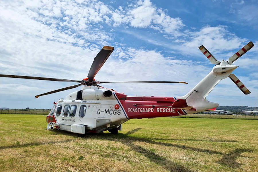 AW189 G-MCGS CoastGuard Helicopter at The Helicopter Museum