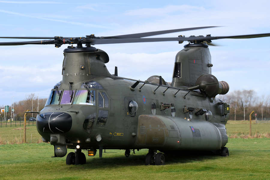 Chinook helicopter visits The Helicopter Museum