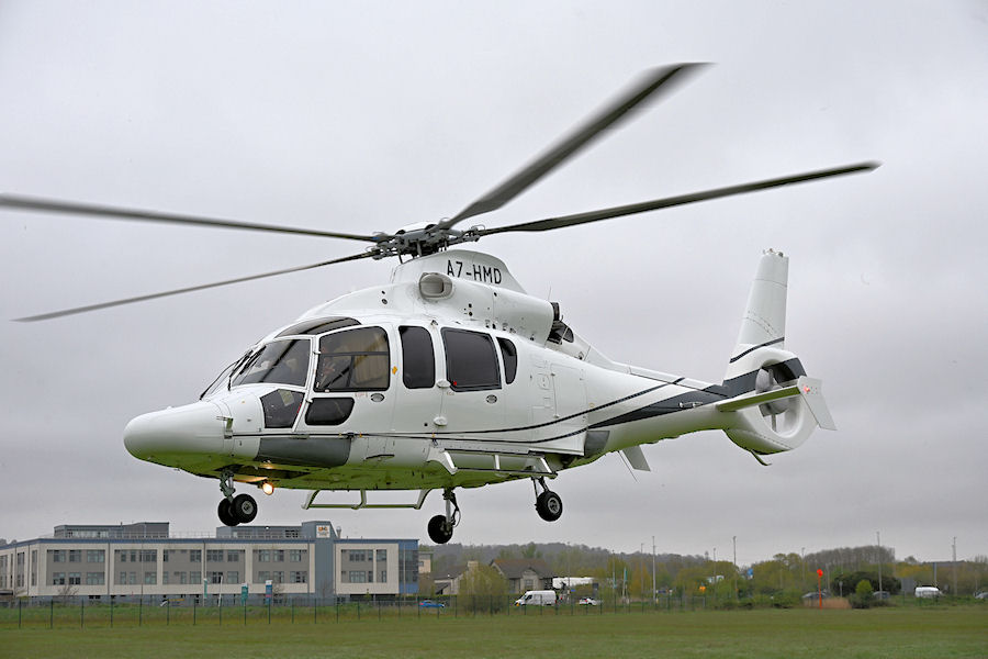 EC155 A7-HMD at The Helicopter Museum