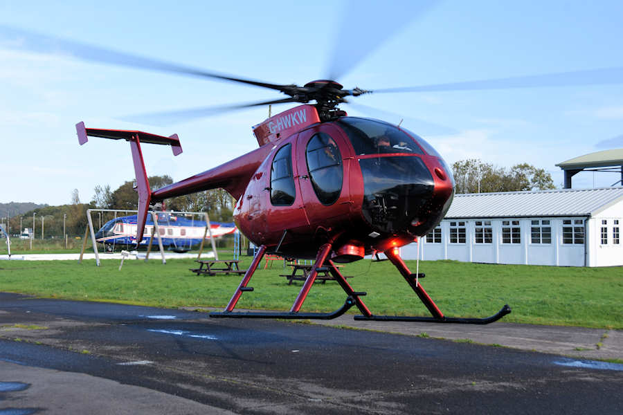 MD500 Helicopter G-HWKW at The Helicopter Museum