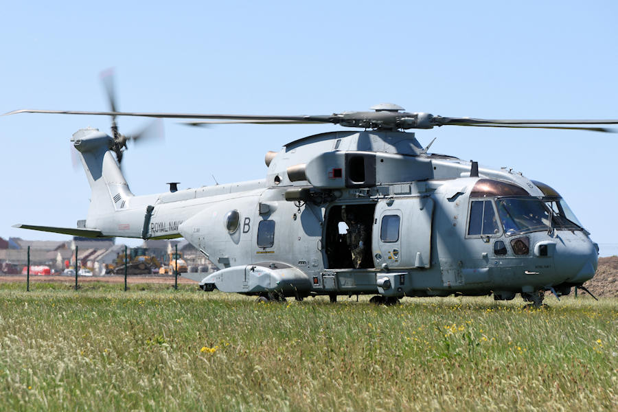 Commando Merlin ZJ118 at The Helicopter Museum