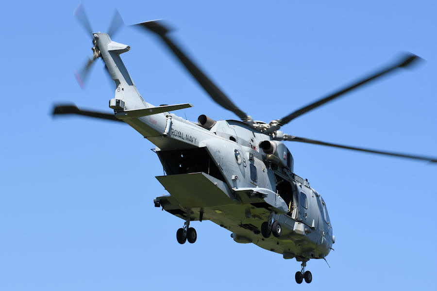 Commando Merlin ZJ118 at The Helicopter Museum