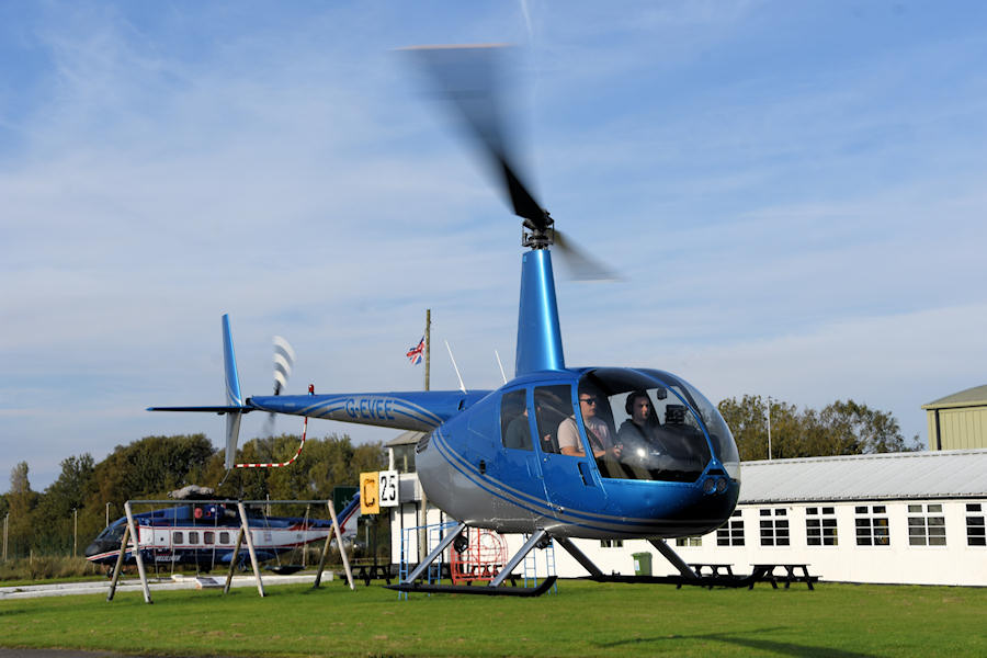 R44 G-EVEE at The Helicopter Museum