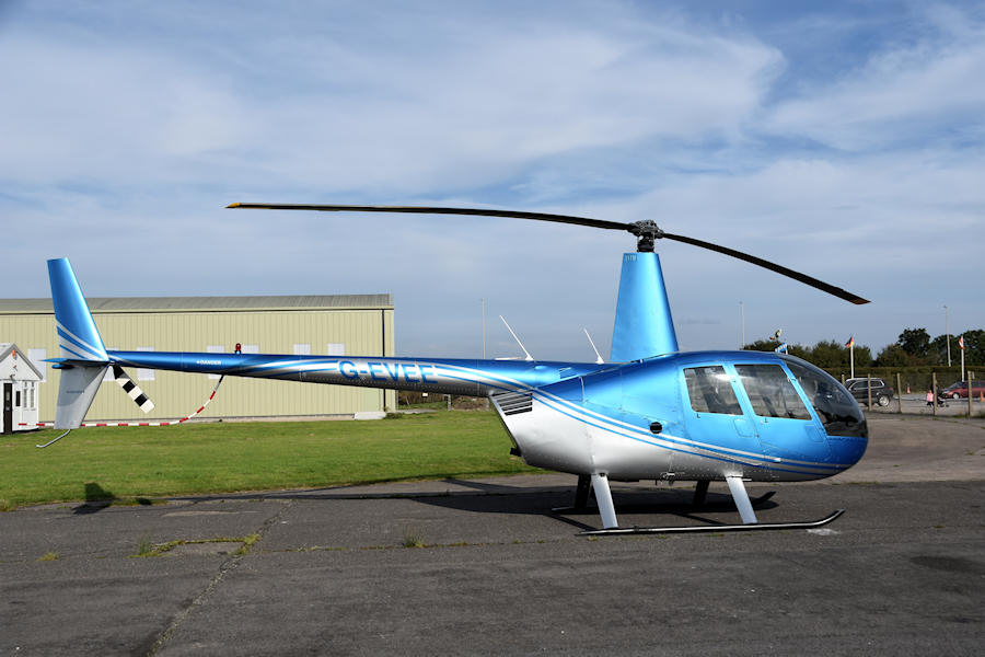 R44 G-EVEE at The Helicopter Museum