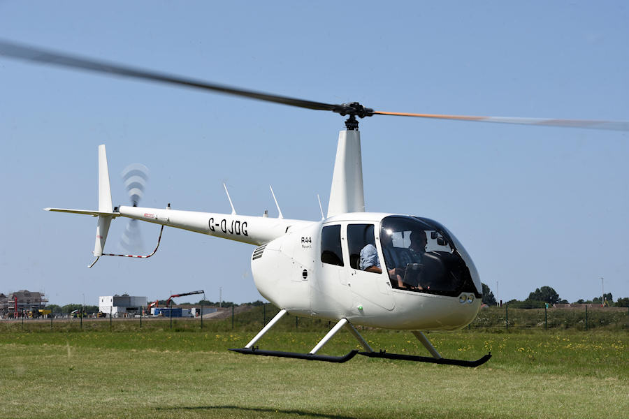 R44 G-OJGD at The Helicopter Museum