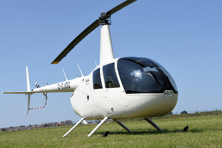 R44 G-OJGD at The Helicopter Museum