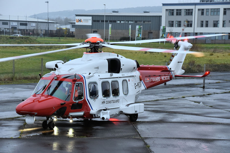 Coastguard AW189 Helicopter at The Helicopter Museum